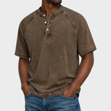 Pedro - T-shirt Vintage z Guzikami