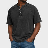 Pedro - T-shirt Vintage z Guzikami
