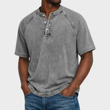 Pedro - T-shirt Vintage z Guzikami