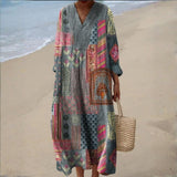 Zara - Sukienka Boho w Patchworku
