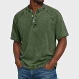 Pedro - T-shirt Vintage z Guzikami