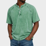 Pedro - T-shirt Vintage z Guzikami