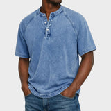 Pedro - T-shirt Vintage z Guzikami