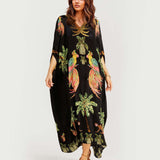 Alessandra - Długa Sukienka w Print