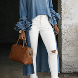 Vânia - Casualna Bluzka Denim