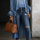 Vânia - Casualna Bluzka Denim