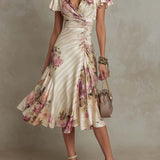 Aida - Elegancka midi sukienka z satyny