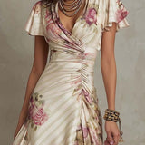 Aida - Elegancka midi sukienka z satyny
