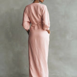 Lorena Maxi Dress with V-Neck