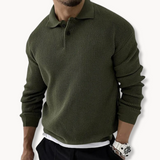 Miguel - Sweter Polo Waflowy
