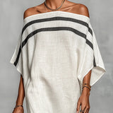 Aveline™ | Sukienka Maxi Off-Shoulder z Rękawami Nietoperza