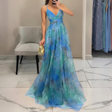 Margarida - Sukienka Maxi w Kwiatowy Wzór