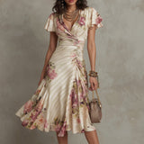 Aida - Elegancka midi sukienka z satyny