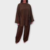 Ingrid - Zestaw Plus Size Z Prążkowanego Materiału